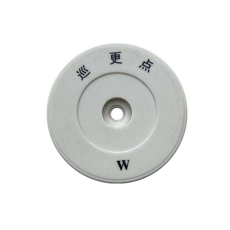 Custom RFID Patrol Point TAG501 — TK4100, White with Logo Engraving — Product Details 2