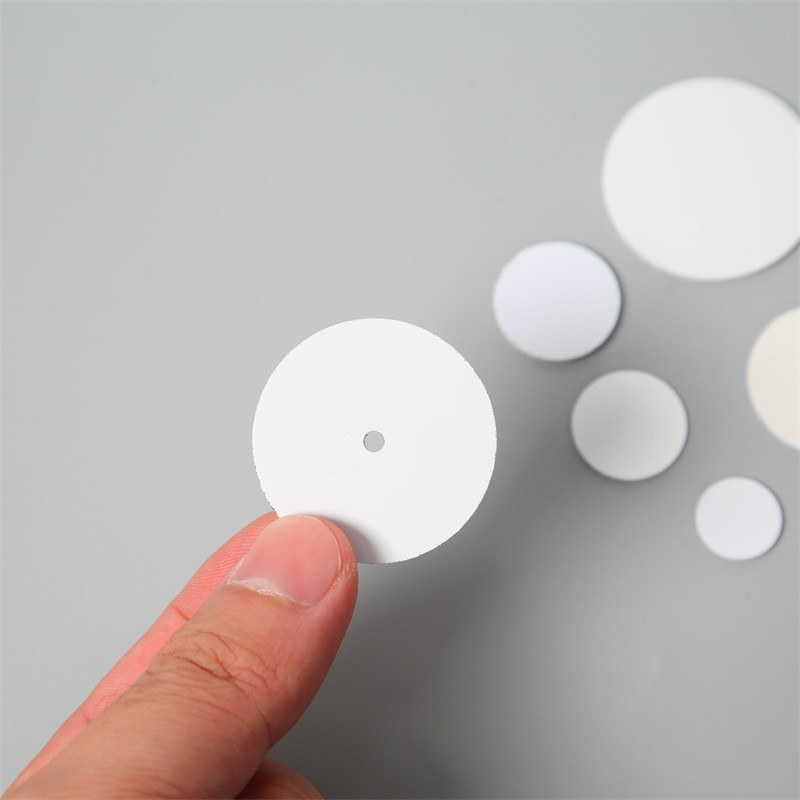 White PVC Coin Tag — IC/ID Chip, ⌀13–50 mm Custom Sizes — Product Details 3