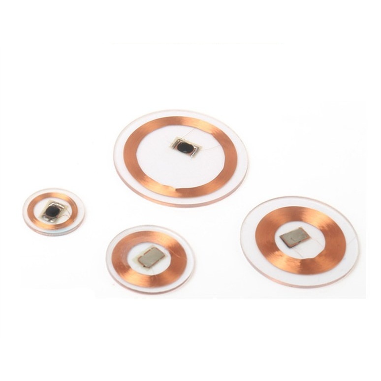 25 mm Clear Rigid Coin Card — TK4100 RFID Tag for Access & Attendance