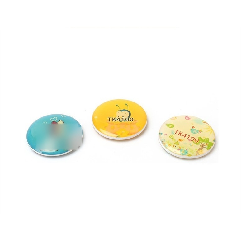 Round PVC Epoxy RFID Card TAG25 — IC/ID Chip, Waterproof